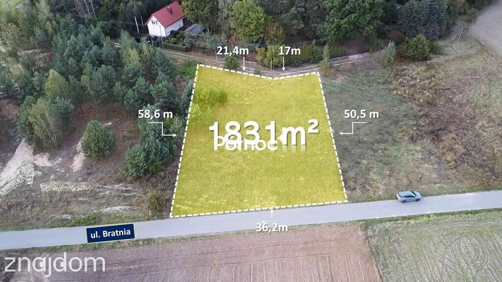 Działka 1831 m² k. Zalewu Zegrzyńskiego - zdjęcie 2