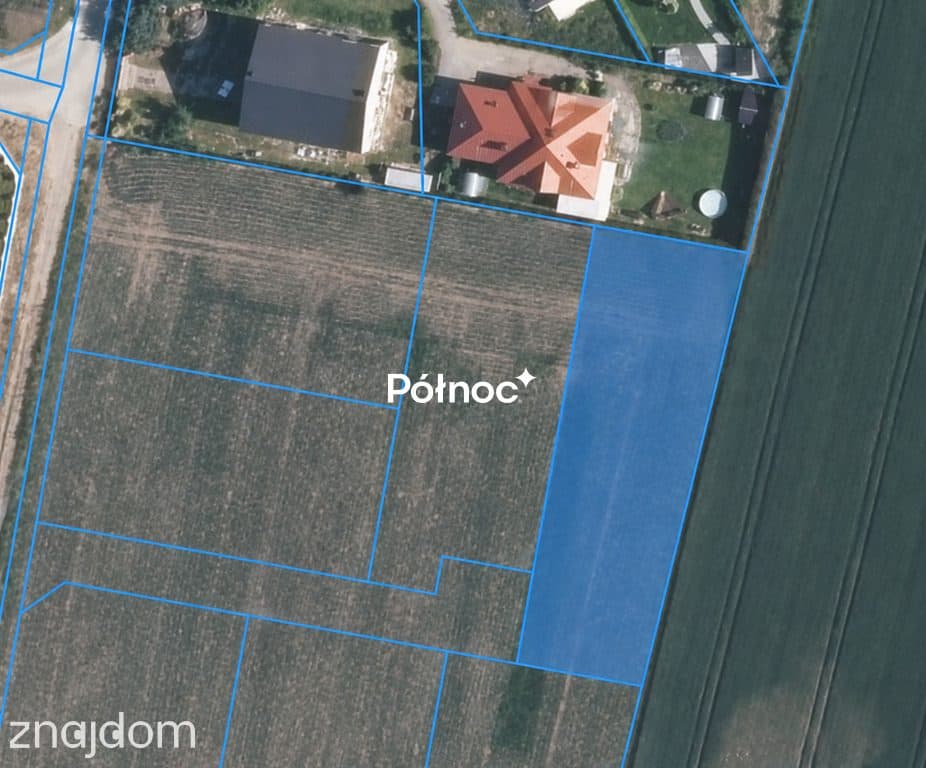 Działka budowlana 1000 m² – Tyniec Mały – 495 zł/