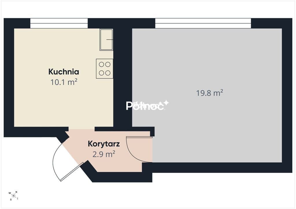 Nowoczesny lokal biurowy 33 m² z klimatyzacją