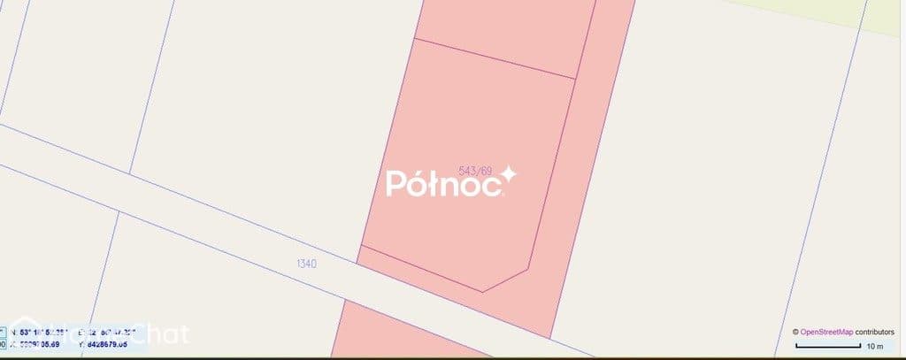 Działka rolno- budowlana, 1011 m2 Knyszyn