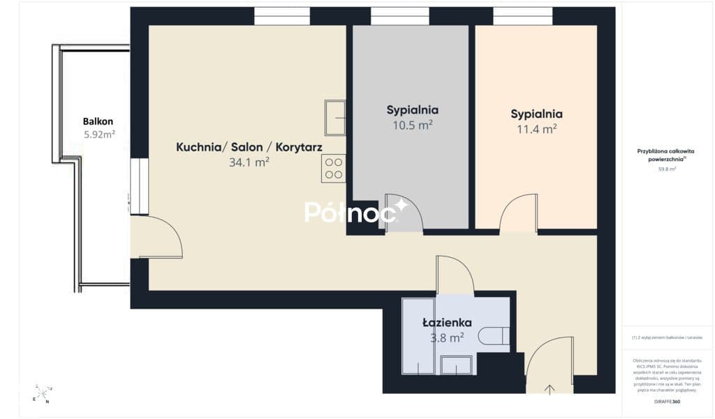 Nowe budownictwo | 3 pokoje | 61,36m | Garaż | - zdjęcie 13