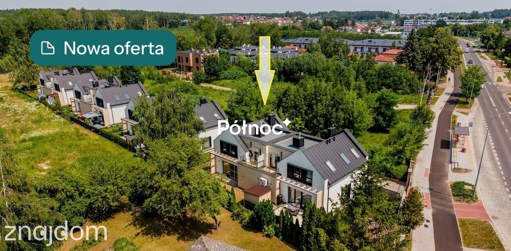 Nowoczesny bliźniak z garażem i ogrodem, rok 2022