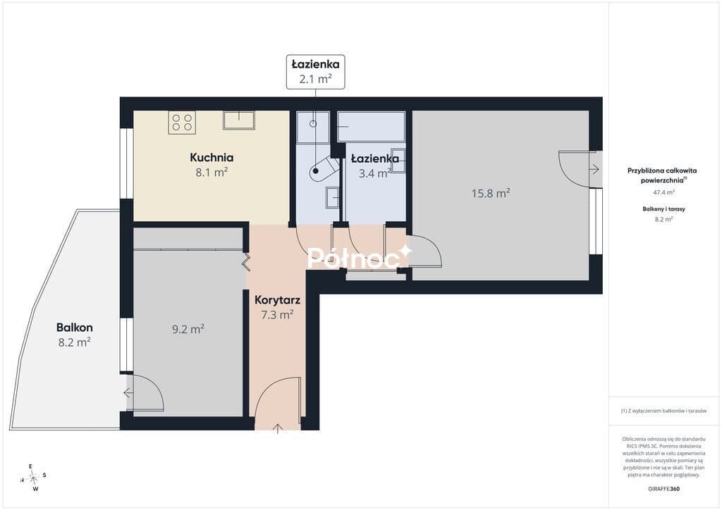 Mieszkanie/2pokoje/taras i balkon/49m/Śródmieście - zdjęcie 20