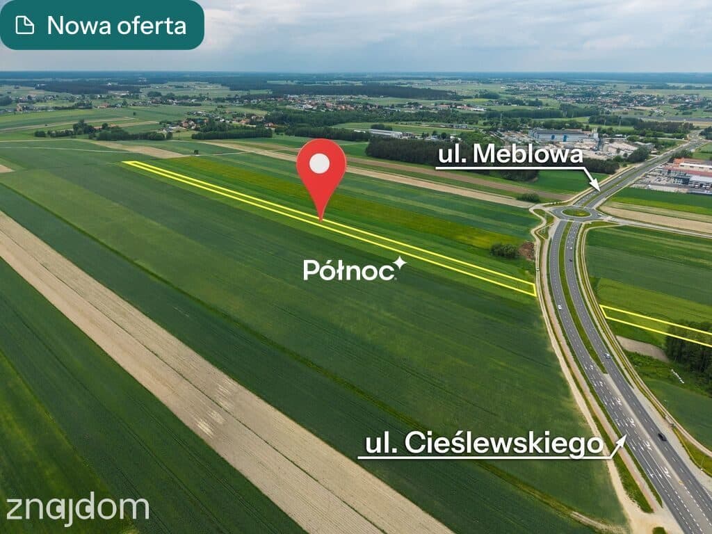 Działka inwestycyjna– ul. Cieślewskiego