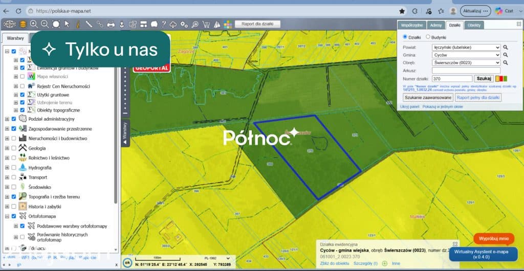 2,32 ha przy granicy Polesia – Świerszczów