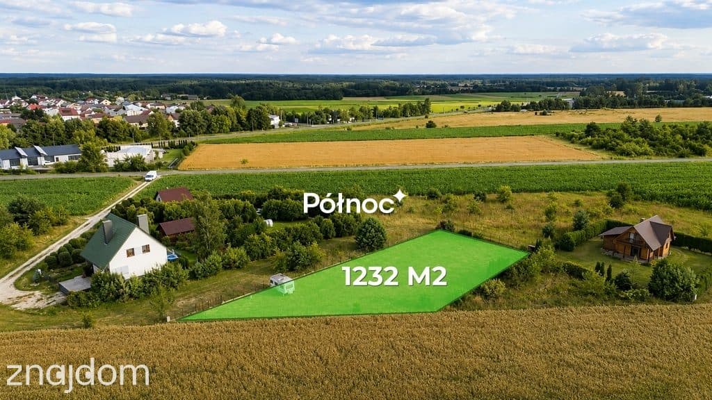 Działka budowlana przy ul. Jagodowej 1232m2 - zdjęcie 2