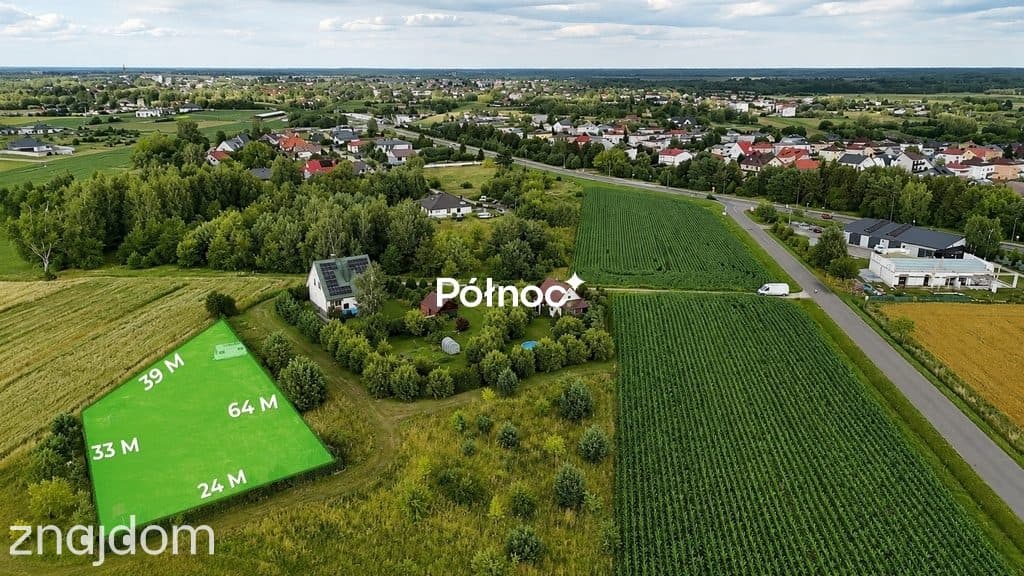 Działka budowlana przy ul. Jagodowej 1232m2
