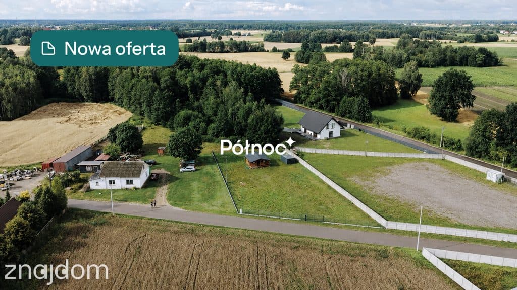 Działka budowlana z Nowym Domkiem | 1777 m²