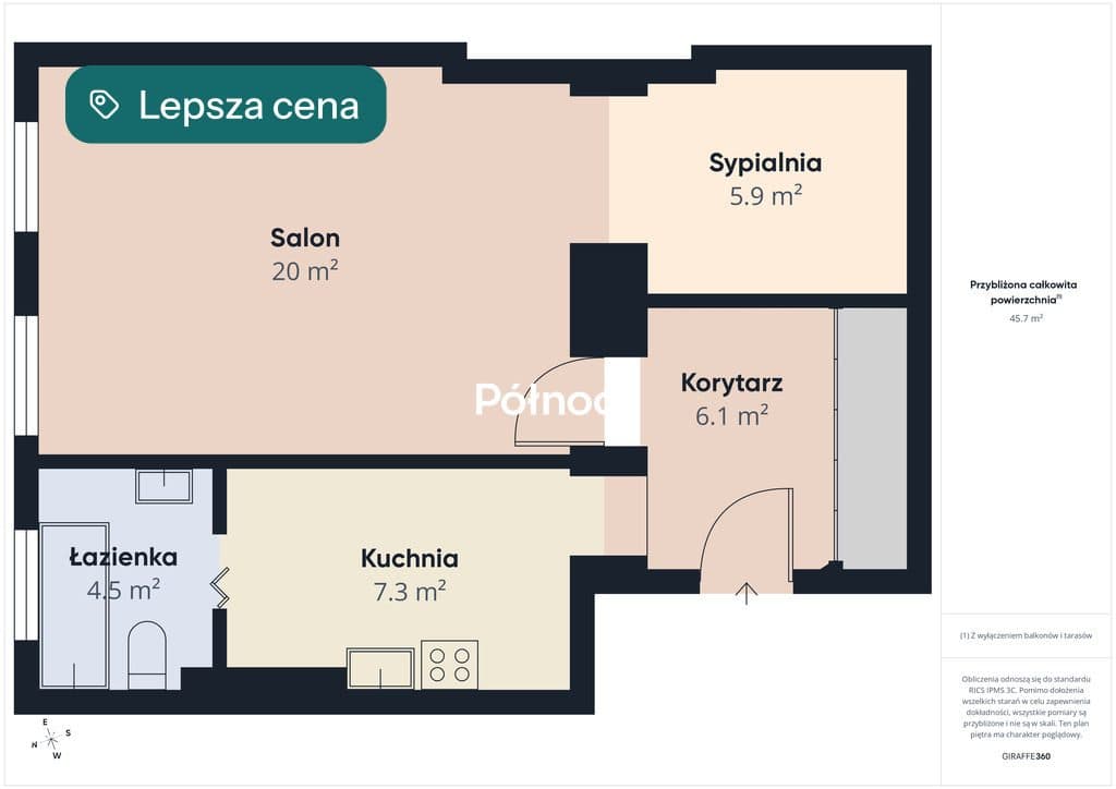 Mieszkanie w kamienicy / 44 m2 / Szczęśliwa - zdjęcie 11