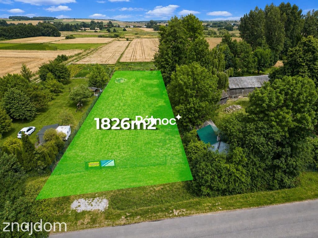 Działka 1826 m² z warunkami zabudowy | Nowosiółki