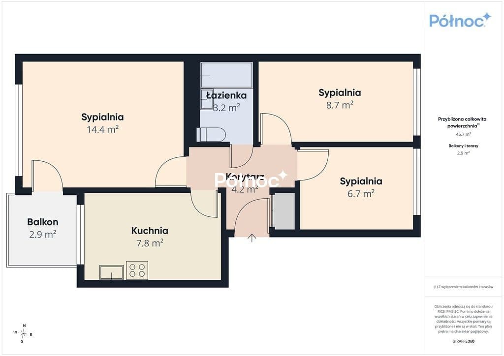 Mieszkanie 3 - pokojowe, I PIETRO , Centrum! - zdjęcie 9
