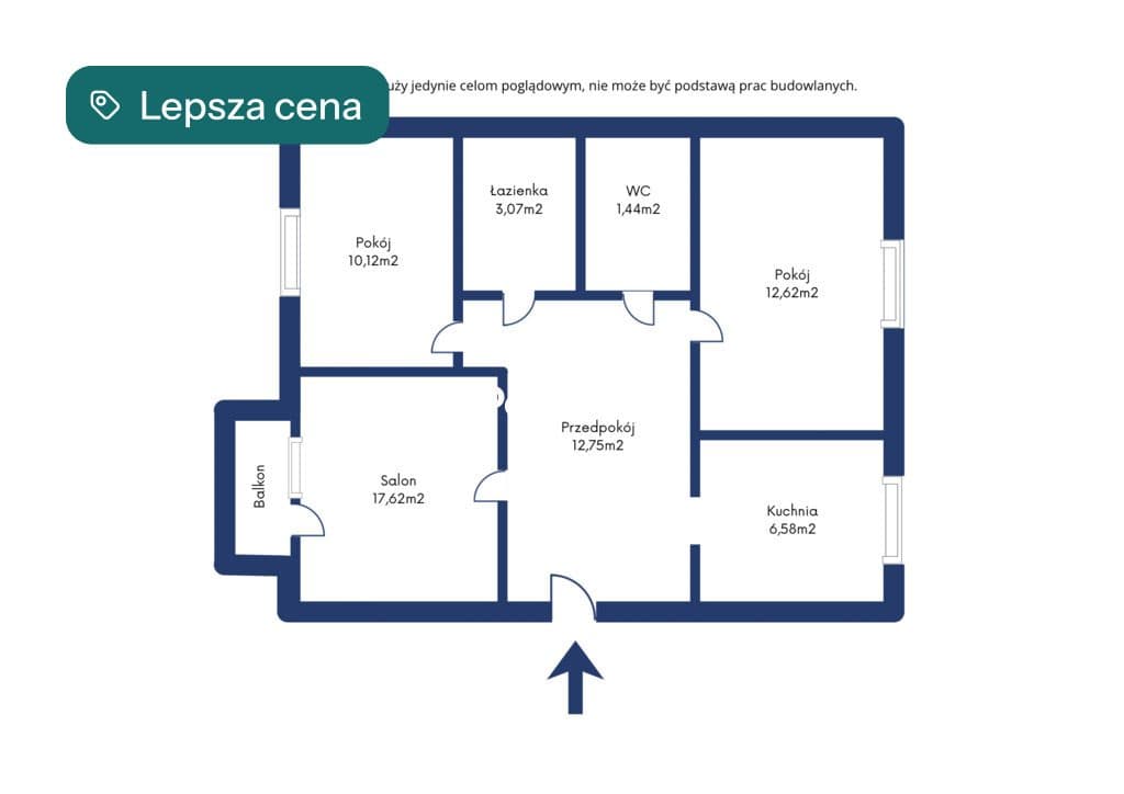 3 pokoje | Radzyń Podlaski | 59,70 m² - zdjęcie 19
