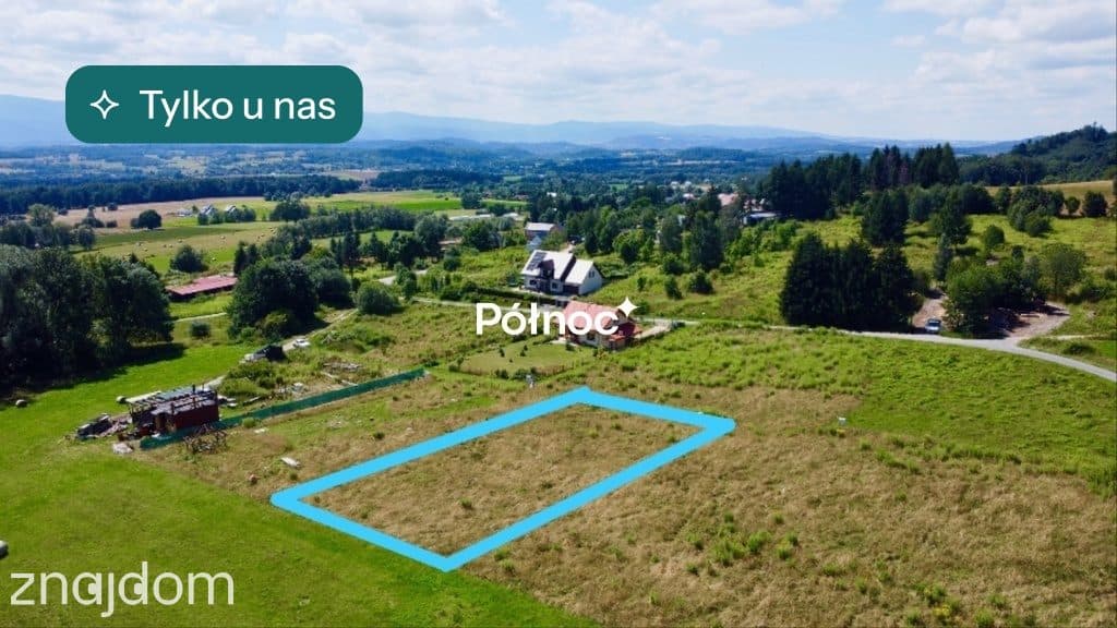 Widokowa działka w Komarnie z MPZP.