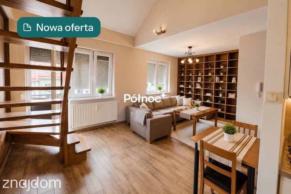 Dwupoziomowe mieszkanie z potencjałem 4 pokoi