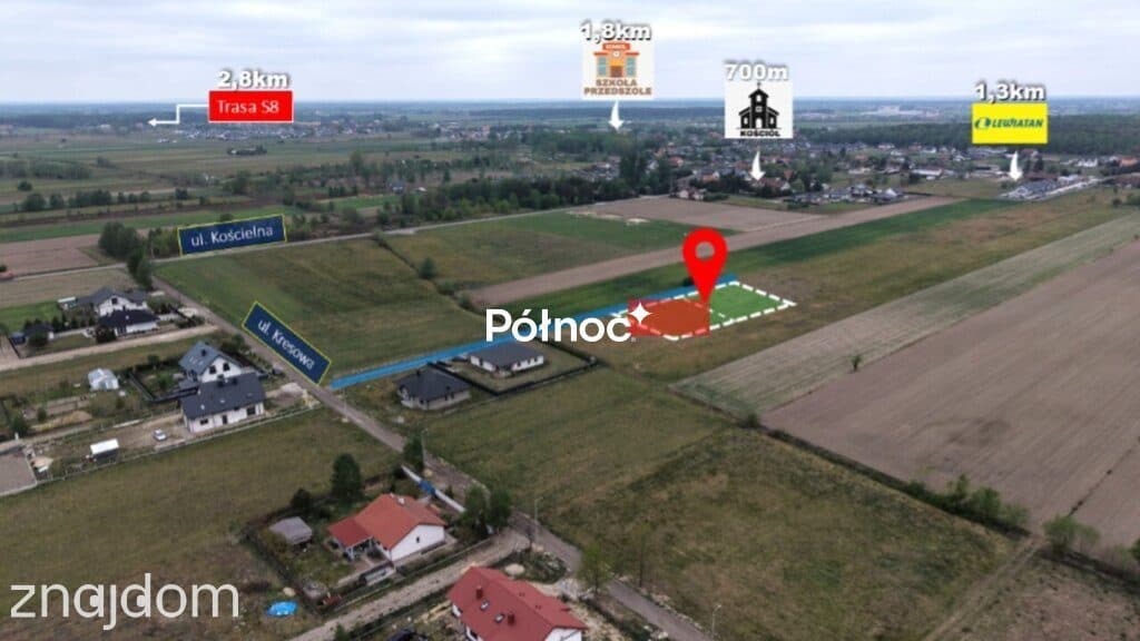 DZIAŁKA Z WZ | 1000 m² | Wola Rasztowska - zdjęcie 4