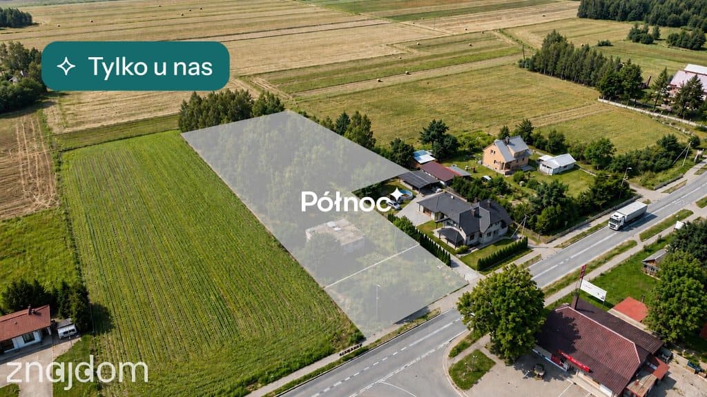 Dwie działki budowlano-rolne – 5557 m² Dubów