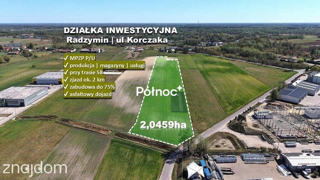 Działka przemysłowo-usługowa | 20459 m² | S8 - 2km - zdjęcie 2