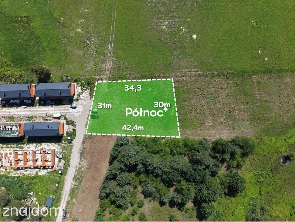 Działka 1150 m² pod dom lub niewielką inwestycję - zdjęcie 2