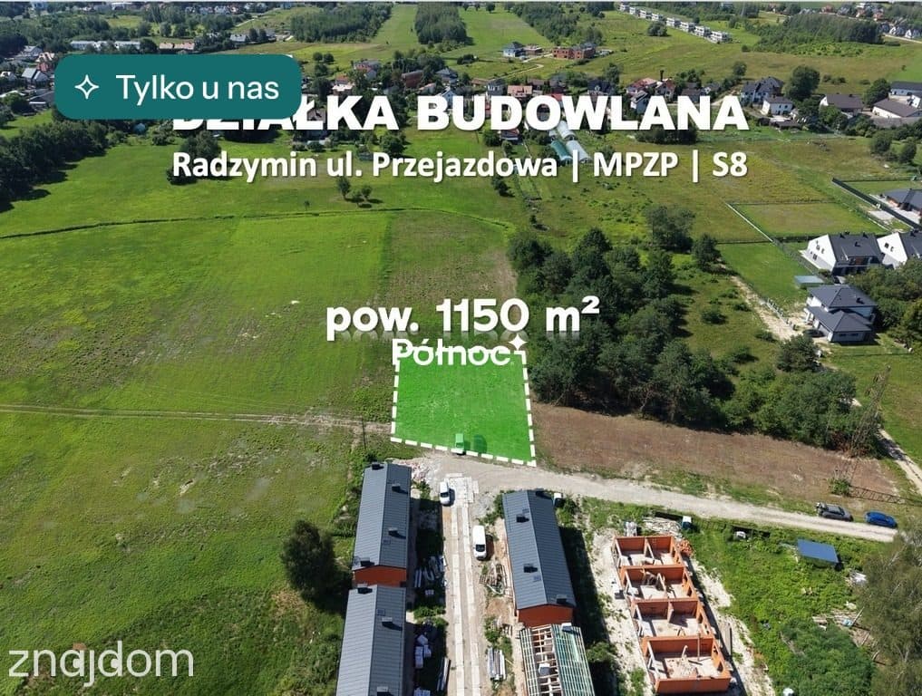 Działka 1150 m² pod dom lub niewielką inwestycję