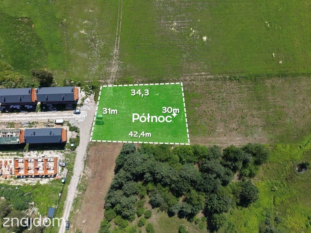 Działka 1150 m² pod dom lub niewielką inwestycję - zdjęcie 4