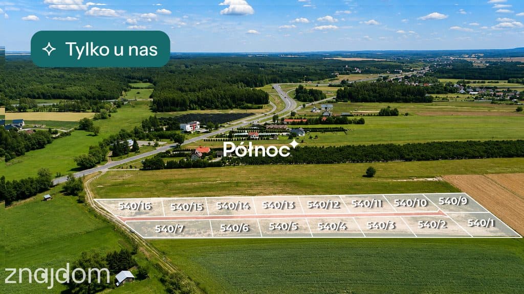 Działki budowlane w Jezierni-Tomaszów Lubelski