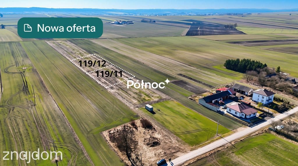15 ar działki budowlanej za 100 tys. – Pniówek