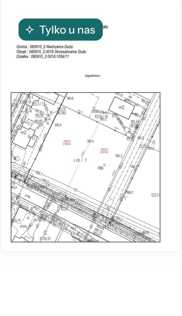 Działka budowlana 11,56 a | MPZP | Strzeszkowice