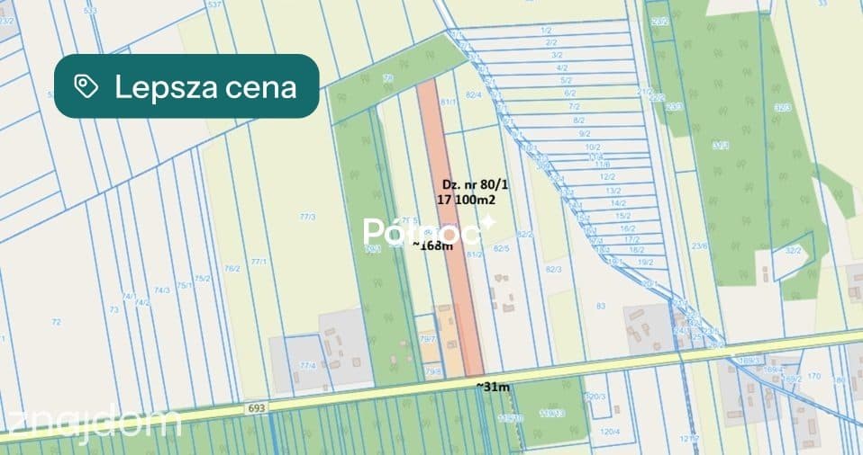 DZIAŁKA 17 100m² Z MPZP – BACIKI BLIŻSZE - zdjęcie 5