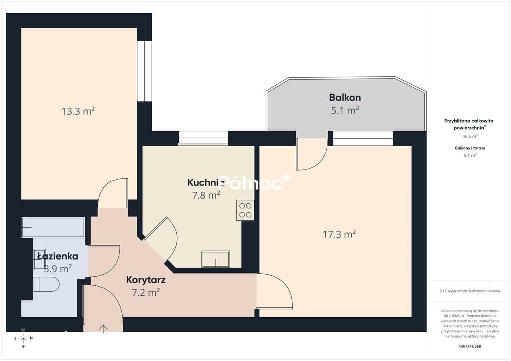 Wynajem 2 pokoj 50m² balkon, Wołomin Fieldorfa - zdjęcie 8