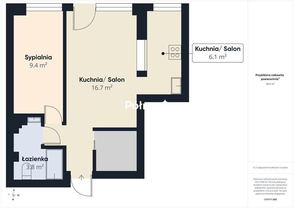 39,3 m² | Loggia | Garderoba | Klimatyzacja - zdjęcie 13