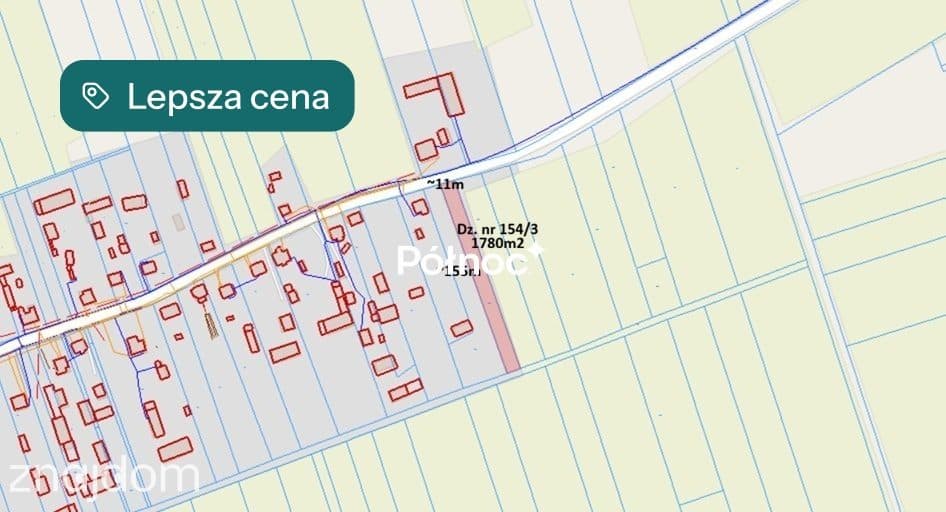 Działka 1780m² I MPZP I POPŁAWY, gm. Stara Kornica - zdjęcie 5