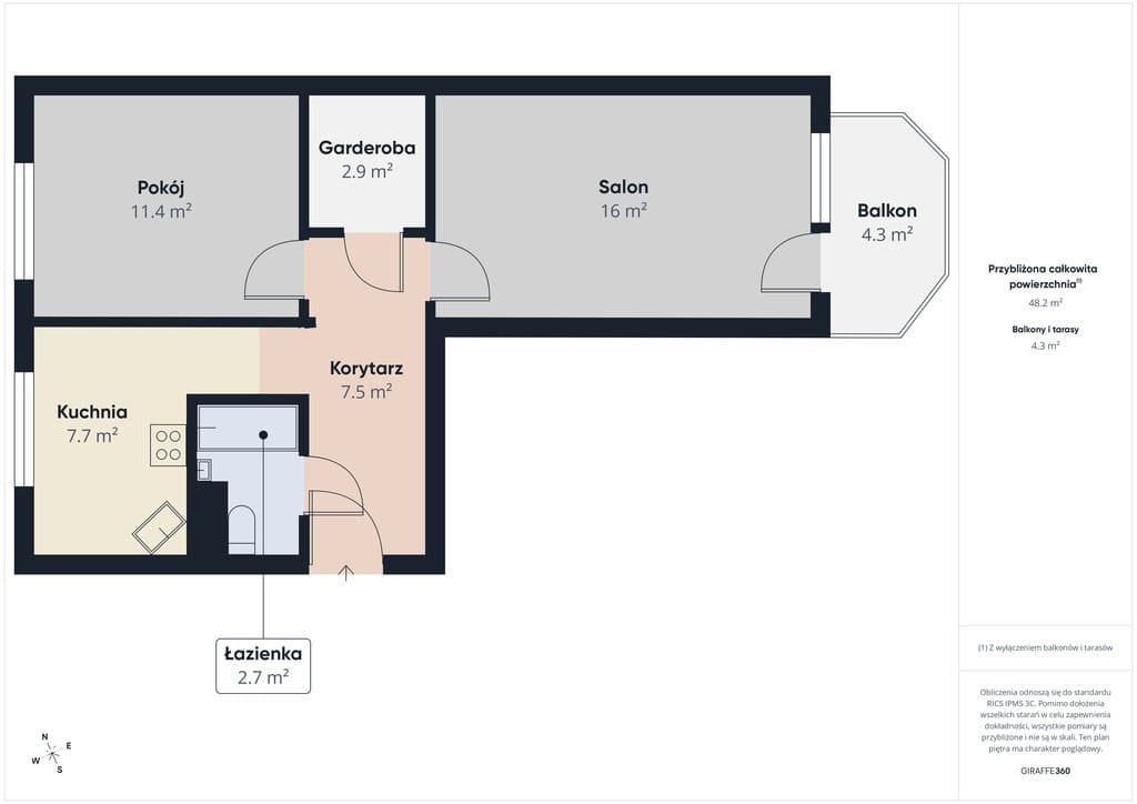 Komfortowe mieszkanie w Łomży | 49,20m2 - zdjęcie 11