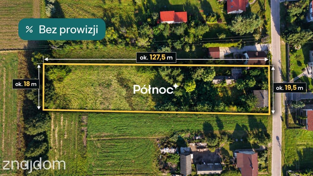 Działka budowlana 2392 m² | Stare Budy