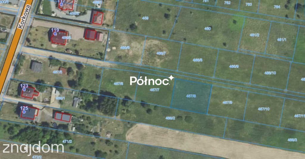 Działka budowlana 951m² z WZ | Ul. Korkowa - zdjęcie 5