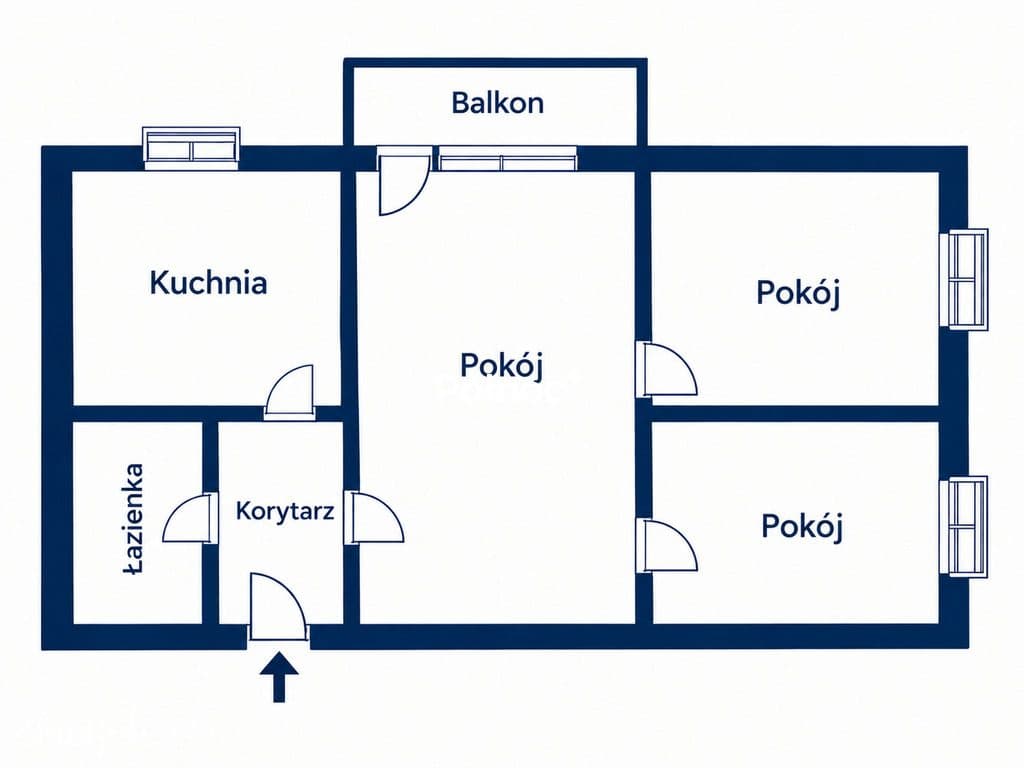 44,2m2- 3 pokoje, osobna kuchnia, osiedle Dyrekcja - zdjęcie 11