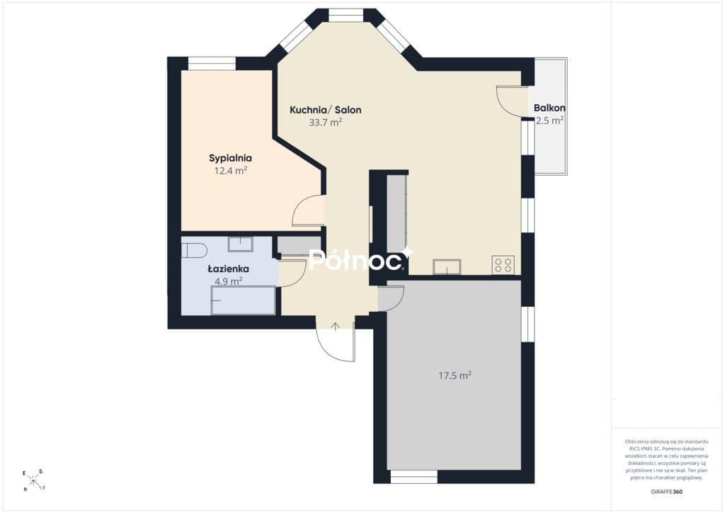 Wołomin | 68,5 m² | zieleń za oknami| 3 pokoje - zdjęcie 12