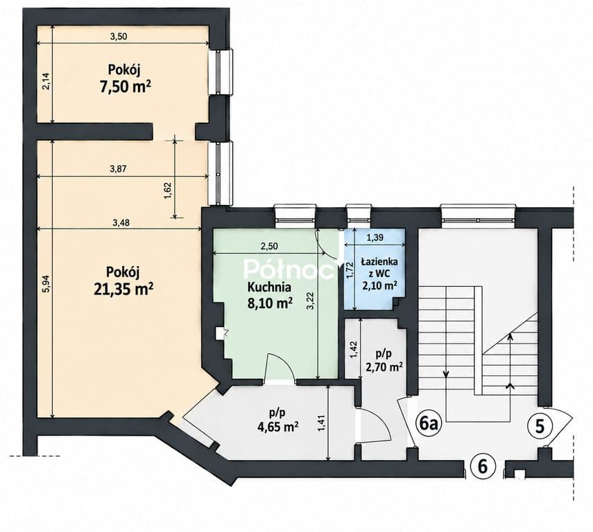 2 pokoje | 46,40 m² | Śródmieście | niski czynsz - zdjęcie 7