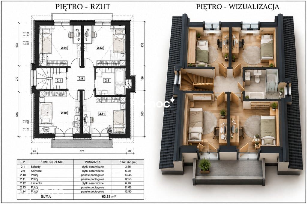 DOM bliźniak 130,94 m²| Garaż | Działka 4,4 a - zdjęcie 2