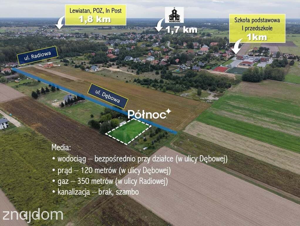 DZIAŁKA BUDOWLANA | 1000 m² | Wola Rasztowska - zdjęcie 5