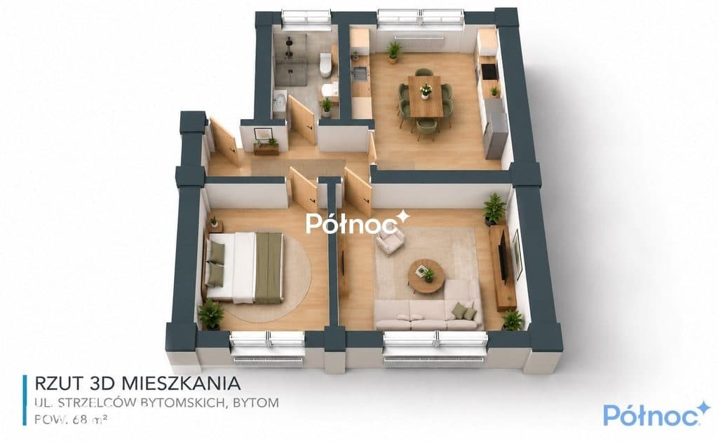 Dwupokojowe mieszkanie z niskim czynszem - zdjęcie 10