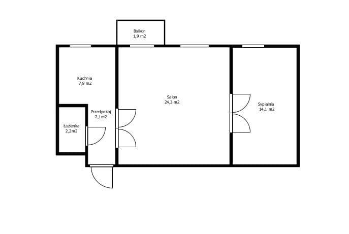 2 pokoje, 50m2, 1 piętro, Śródmieście - zdjęcie 7