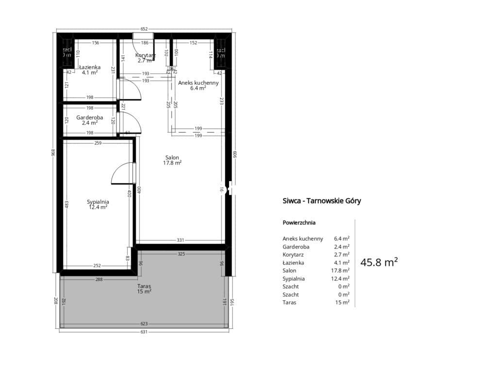 Apartament | Ogródek | Siwca | 45,92 m² - zdjęcie 15