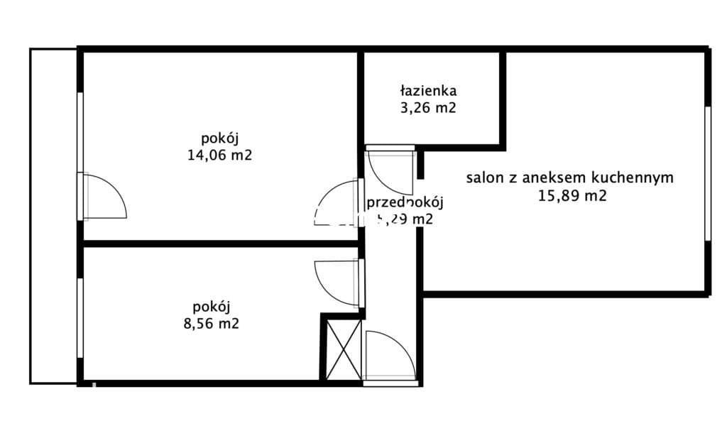 3 pokoje, 47,8m2, niski blok, LSM/Rury - zdjęcie 8