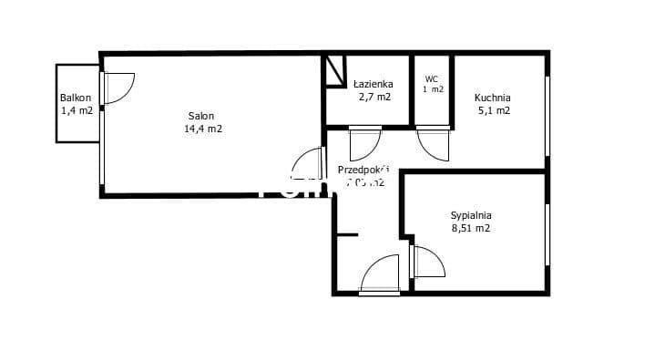 Mieszkanie 2 pokojowe 38,7m2, LSM/Rury - zdjęcie 11
