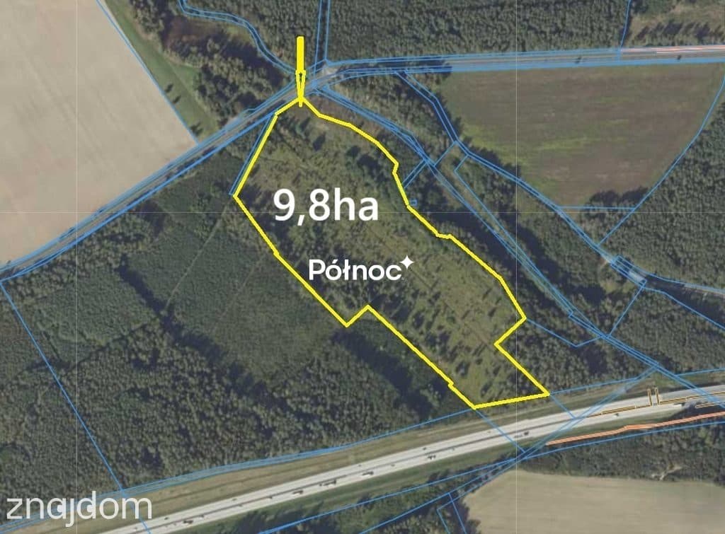 Działka przemysłowo-usługowa blisko A-4