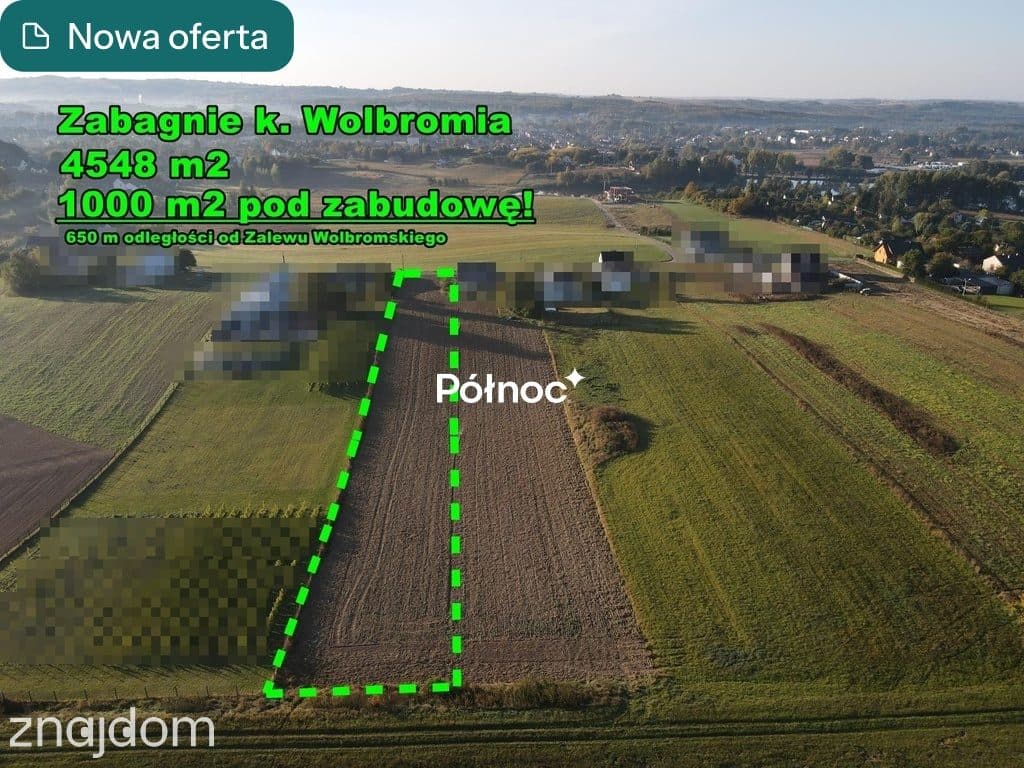 Działka budowlana koło Wolbromskiego Zalewu