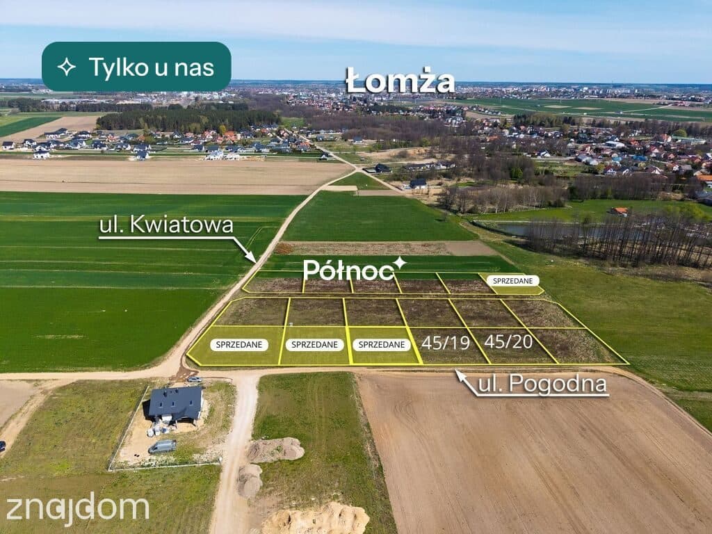 Działki z WZ kilka minut od Łomży