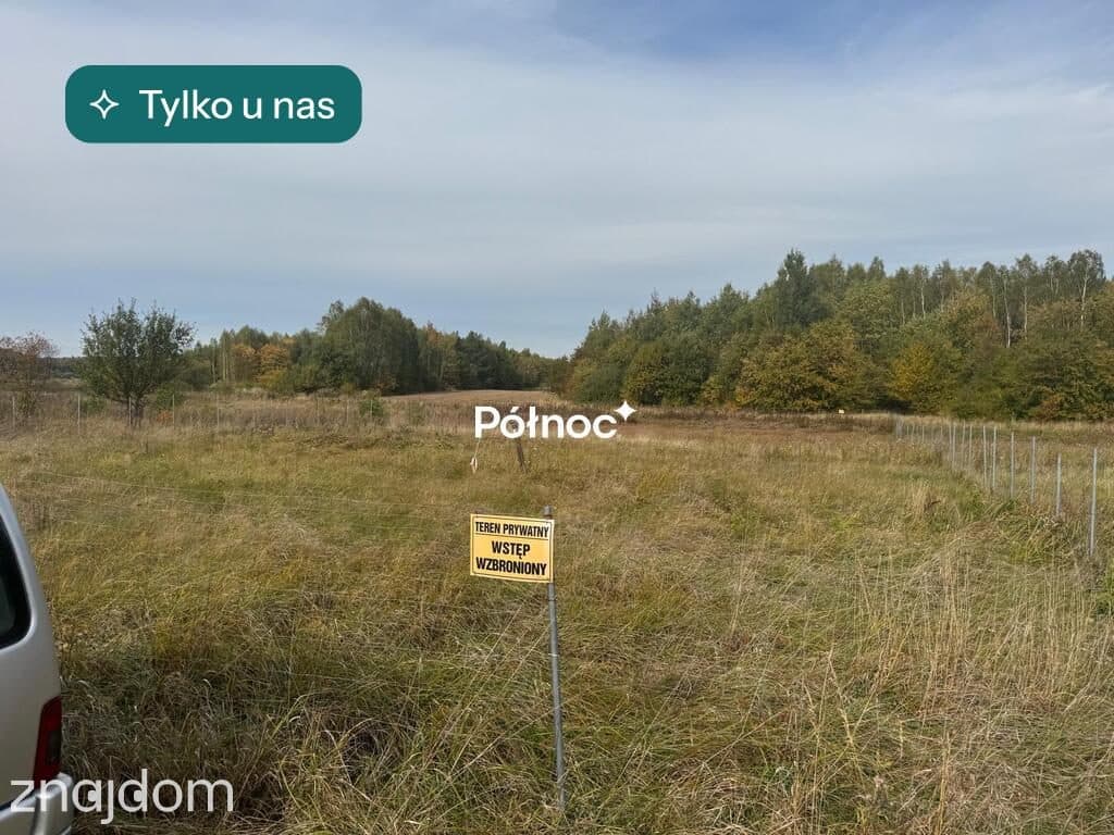 🌿 Skronina, gm. Białaczów – działka ze strumykiem. Piękno natury.