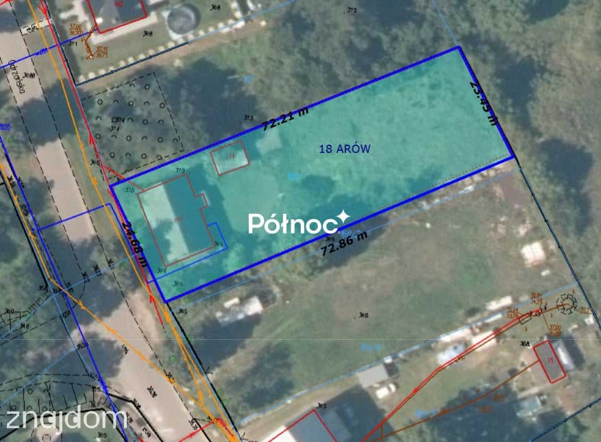 Działka rolno-budowlana 1795 m², podział, blisko r - zdjęcie 5