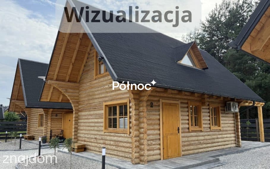 Dom drewniany, 70 m², stan surowy, 489 m² działka - zdjęcie 3